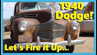 1940 Dodge Kingsway First Start of the Year... Lets go for a Drive!