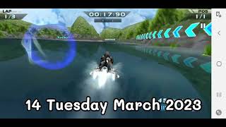 Powerboat Racing 3D 1.7 Daily Race #14 Island Cave Sprint Lap 3 Position 1 Perfect 00:33:00/00:24:54 screenshot 1