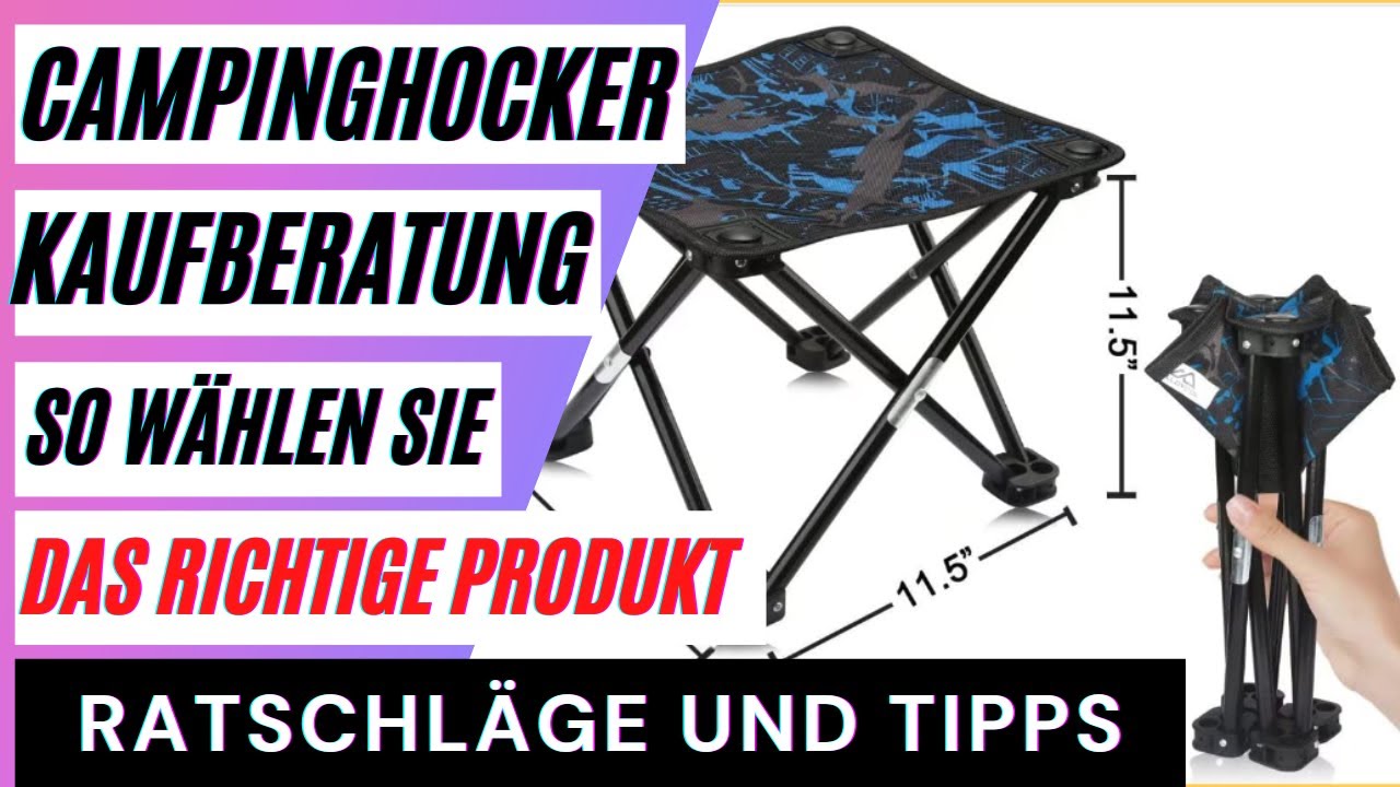 Campinghocker Vergleich. Die besten Dreibeinhocker im Test. So wählen