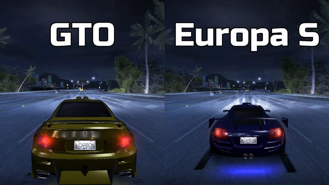 Pontiac GTO vs Lotus Europa S - Need for Speed Carbon (Drag Race