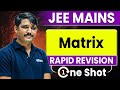 JEE 2026 : Matrix in One Shot 🔥 | Complete Revision | JEE Mains & Advanced | eSaral
