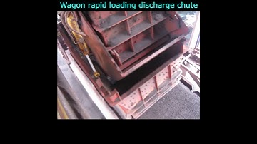 Wagon rapid loading discharge chute || Railway wagon automatic loading #shorts