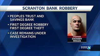 Fort Dodge man charged with robbing bank