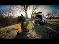 Windy Truck Camping On A Cold Night