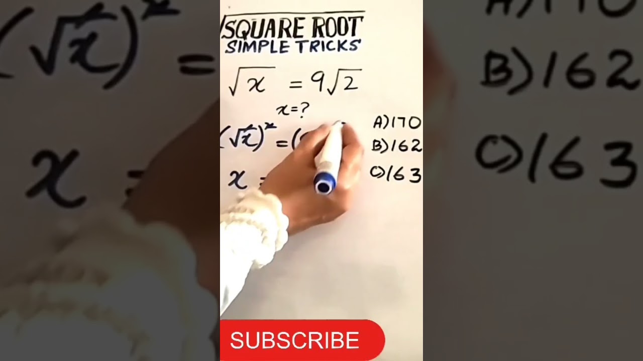 Square Root Trick | Under Root Trick | DeerMaths
