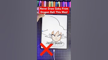 Never Draw Goku This Way! 😡 #art #shorts #dragonball