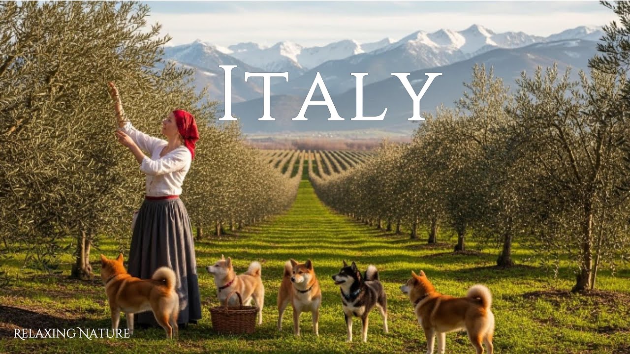 Italy – Calm Nature Scenery | Gentle Piano Music