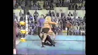 Sgt. Slaughter and Greg Valentine vs Johnny weaver and Jay Youngblood.  1981