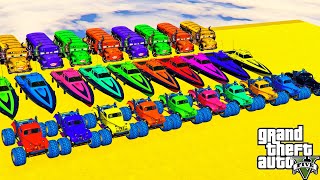 GTA V Epic New Stunt Race For Car Racing Challenge by Trevor and Shark