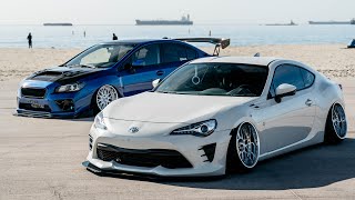 Jareds Bagged Toyota Gt86 & Brickers Bagged Subaru Wrx 4K