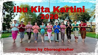 IBU KITA KARTINI 2026 Line Dance | Demo by Choreographer 