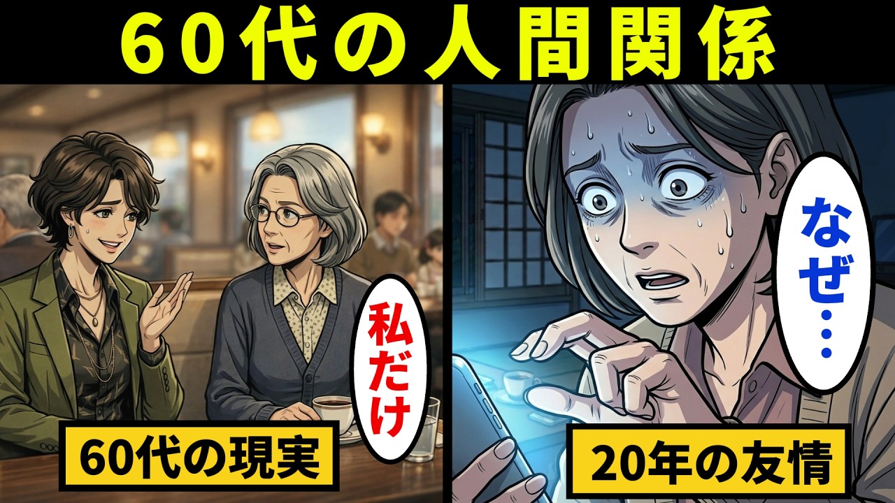 【漫画】グループLINEの旅行予定表に、私だけ入っていませんでした。60代で知った人間関係の現実【メンタル闇ネタ】