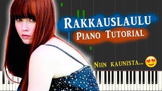 Rakkauslaulu - Johanna Kurkela - Piano Tutorial