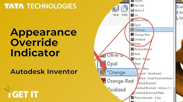 #24 Appearance Override Indicator | Autodesk Inventor