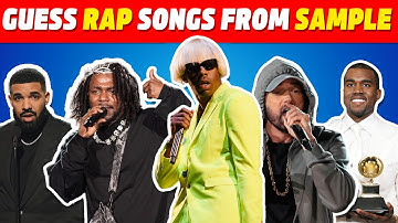 Guess 35 Rap songs from the sample | Guess the song quiz | Rap Songs Quiz 2025 | Kanye west, tyler