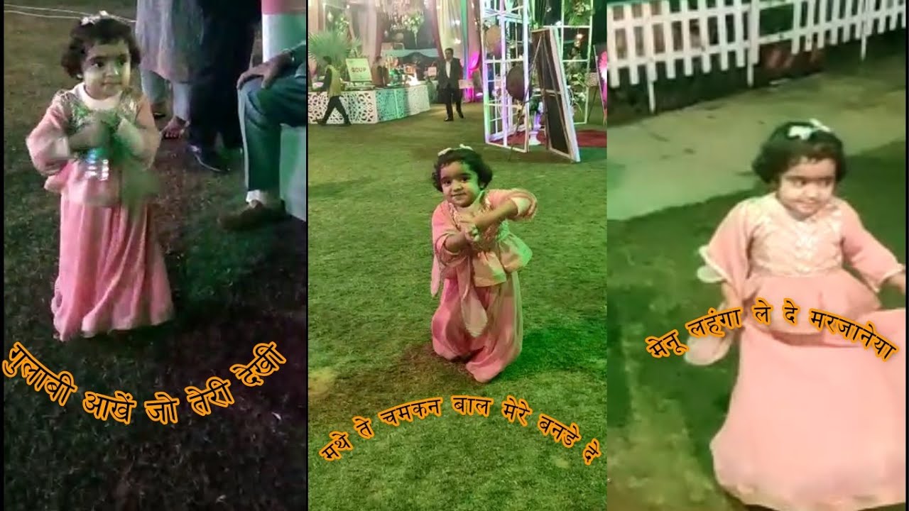 Cute Little Girl Dancing on Various Songs Lehnga Le De Marjaaneya