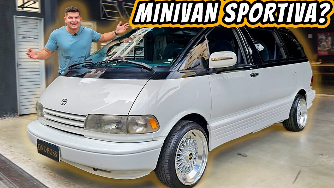 Toyota Previa 1993 – Uma MINIVAN que faz DRIFT e que tem MOTOR CENTRAL