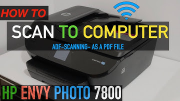 HP Envy Photo 7800 Scan To Computer/ Windows !!
