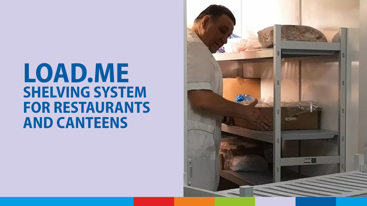 LOAD.ME shelving system for restaurants and canteens 