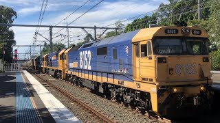 8152, 8227, 8255 and 8234 pulling a Grain Train through Sutherland