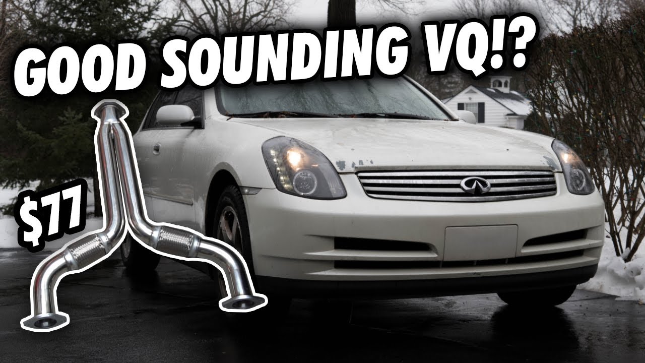 A Good Sounding VQ!? // $77 G35 Ebay Y-Pipe Install