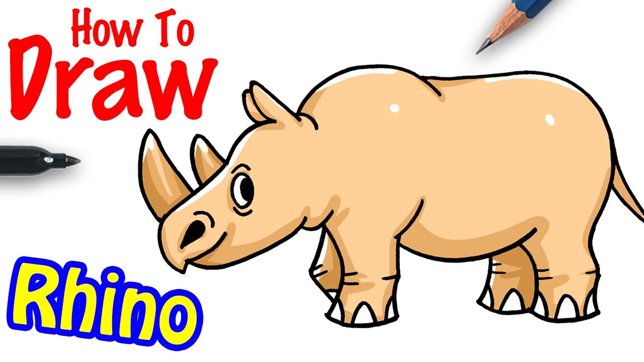 Aggregate 58+ rhino drawing easy super hot