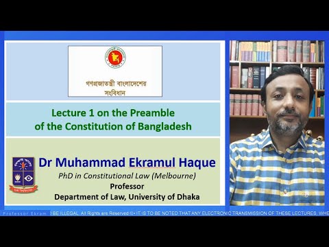 Lecture 1 on the Preamble of the Constitution