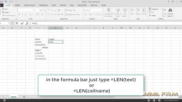Microsoft Excel Tutorial - Len Function | Excel 2013/2016/2019