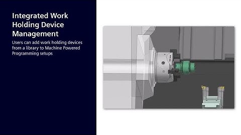 Machine Powered Programming in NX CAM - Integrated Work Holding Device Management