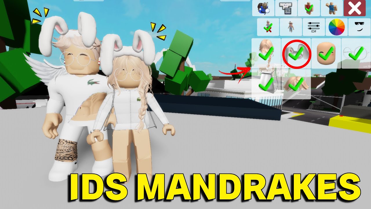 IDS MANDRAKE NO BROOKHAVEN RP ROBLOX (Ids de roupas mandrake no