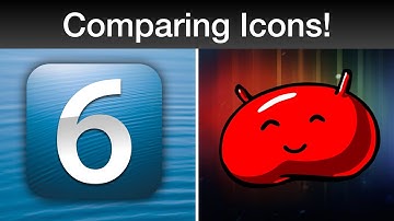 iOS 6 vs Android 4.1 Jellybean Icons