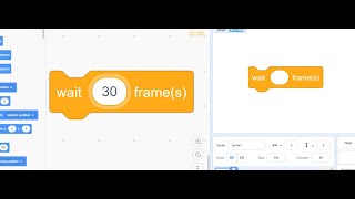 wait (n) frames block on scratch