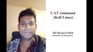 CAT command Kali Linux (Part 5) = Md Shamrat Miah