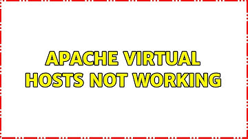 Apache Virtual Hosts Not Working (3 Solutions!!)
