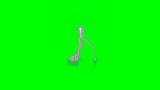 Lightning Effect With Sound Animated Green Screen