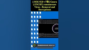Gunra (.ENCRT) ransomware Virus #shorts #trending #Gunra