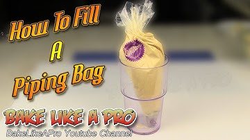 How To Fill A Piping Bag With Frosting