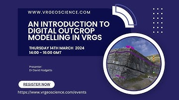 Announcing the next Introduction to Digital Outcrop Interpretation with VRGS workshop.