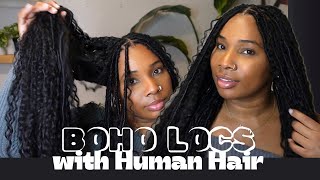 Crochet Boho Locs with Human Hair | Tutorial. Review. Takedown | Ywigs