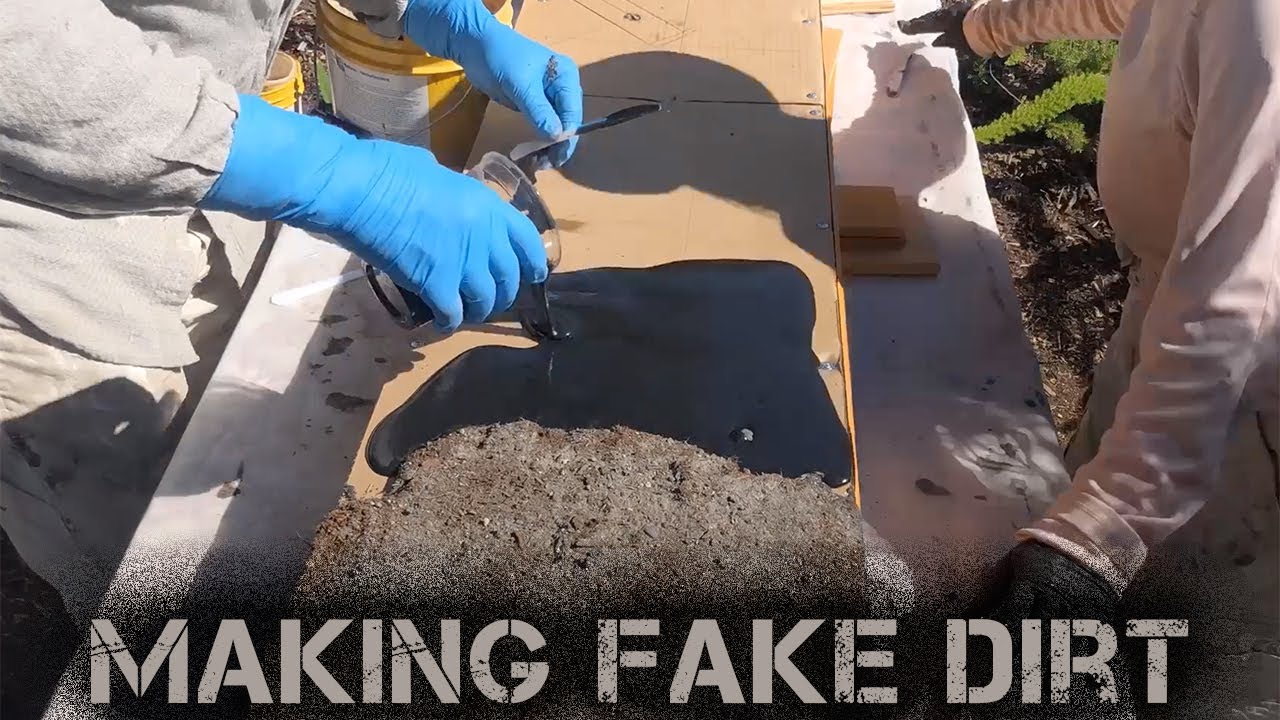 Making Fake Dirt with Expanding Foam 