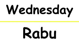 Days Of The Week in English to Bahasa Melayu Translate For Kids  | Playisland
