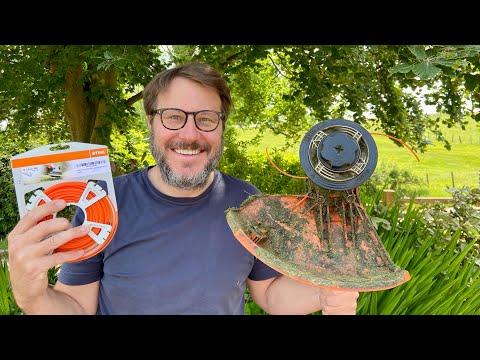 How to change the line on Stihl FSA 86 R line trimmer with Autocut C 6-2 head