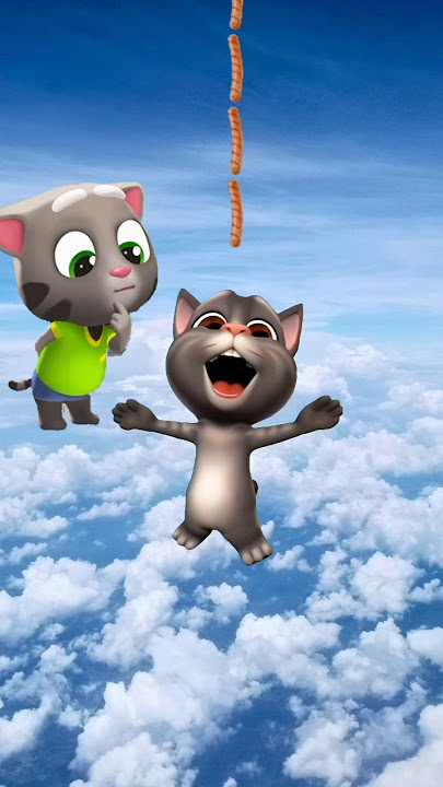 Tom eat longest sausage 😅 my talking tom 2 #talkingtomvideos #funny #tom2