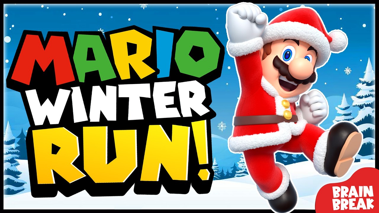 Mario Run Freeze Dance | Movement Song with Actions | Song for Kids ...