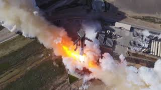 DRONE VIEW! Starship Flight 13 Captured from a Drone. Source: SpaceX