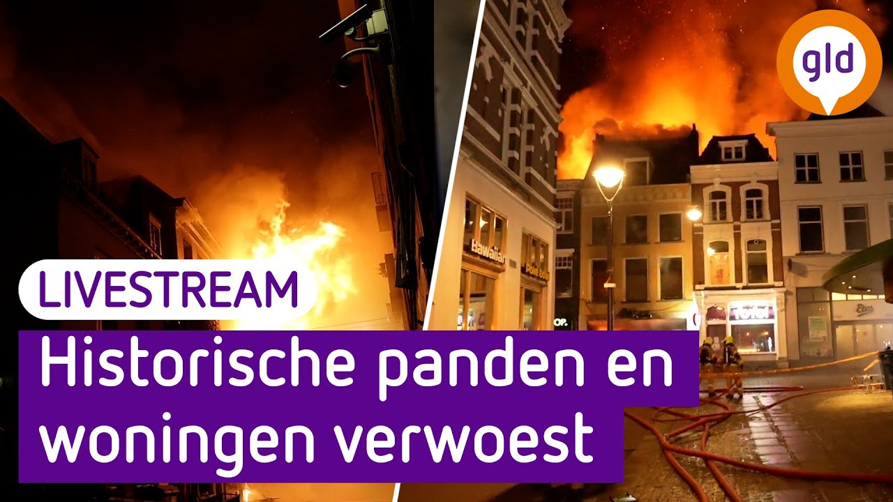KIJK TERUG | Enorme schade na zeer grote brand in het centrum van Arnhem