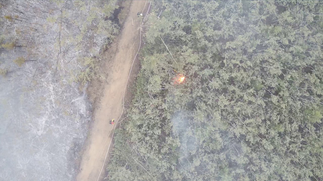 Specialized Firefighting Drone Assists Crews to Locate Spot Fires on the Chalkyitsik Complex.