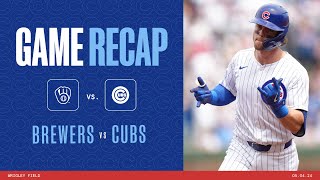 Game Highlights: Cubs Take Game Two From Brewers | 5\/4\/24