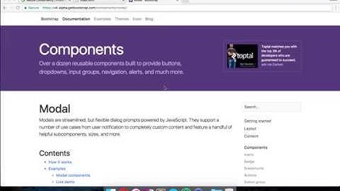 Create A Website With Bootstrap 4 - Conclusion + Modals