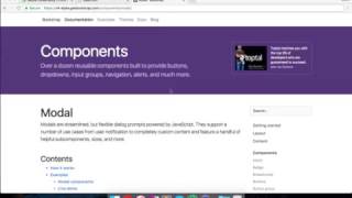 Create A Website With Bootstrap 4 - Conclusion + Modals